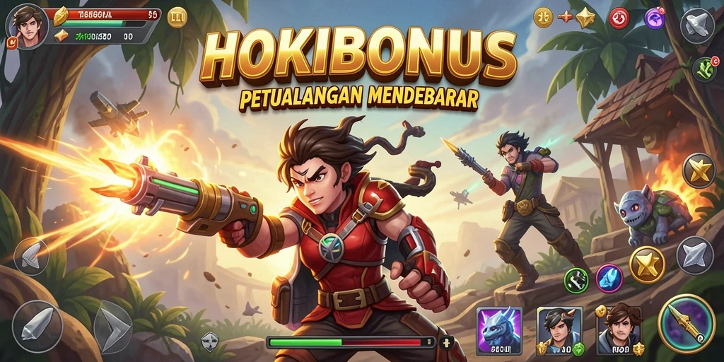 Tampilan aksi seru dalam gameplay HOKIBONUS yang mendebarkan.