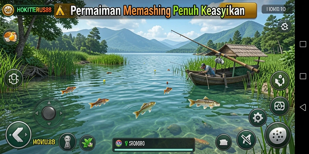 Tampilan gameplay HOKITERUS88 yang menakjubkan dalam aksi memancing.