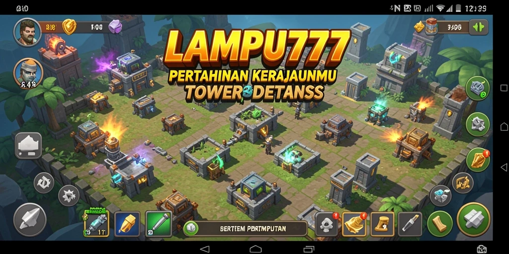 Tangkapan layar gameplay LAMPU777 menampilkan aksi pertahanan yang mendebarkan.