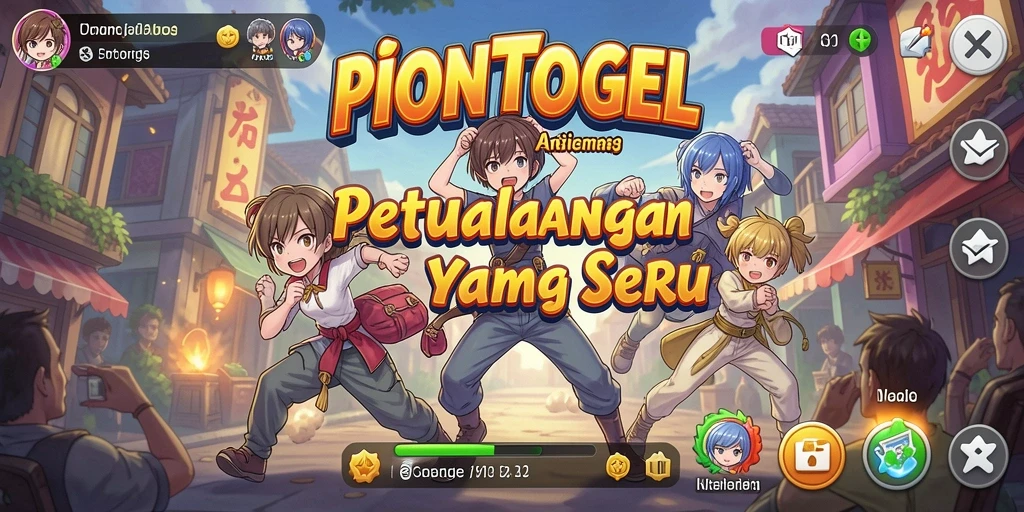 Tampilan seru dari gameplay PIONTOGEL dengan karakter Anime.